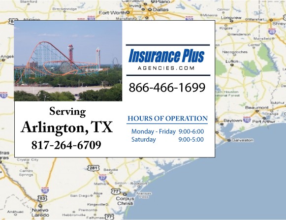 Insurance Plus Agencies of Texas (817)264-6709 is your local Home Insurance Agent in Arlington, Texas.