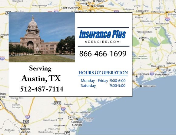 Insurance Plus Agencies of Texas (512)487-7114 is your local Home Insurance Agent in Austin, Texas.