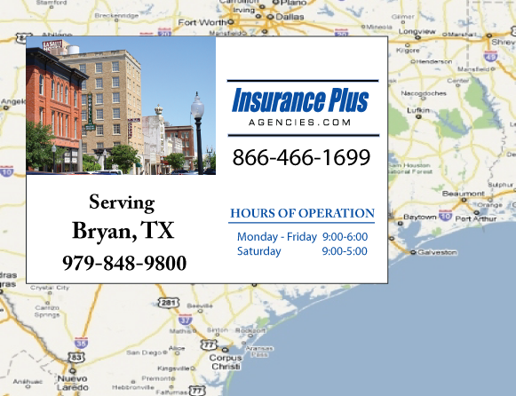 Insurance Plus Agencies (979)848-9800 is your local Progressive Boat agent in Bryan, TX.