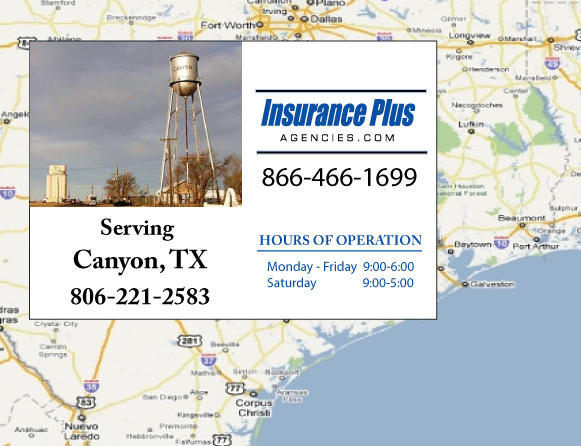 Insurance Plus Agencies of Texas (806)221-2583 is your Texas Fair Plan Association Agent in Canyon, TX