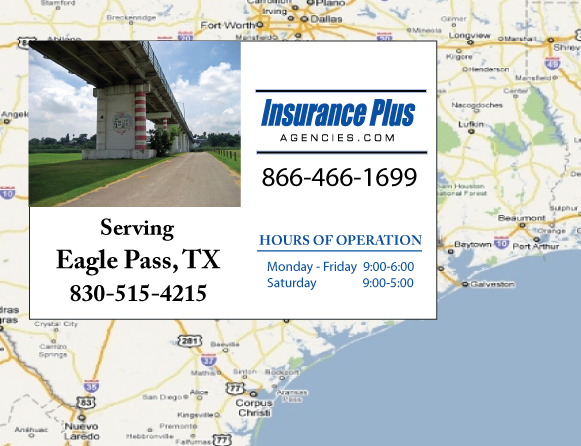 Insurance Plus Agencies of Texas (817)264-6709 is your Unlicensed Driver Insurance Agent in Eagle Mountain, Texas.