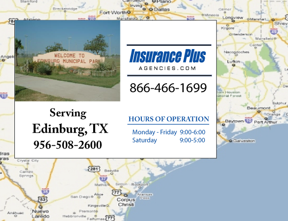 Insurance Plus Agencies (956)508-2600 is your local Progressive Motorcycle agent in Edinburg, TX.