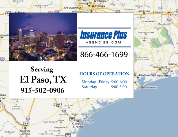 Insurance Plus Agencies of Texas (915)502-0906 is your local Home Insurance Agent in El Paso, Texas.
