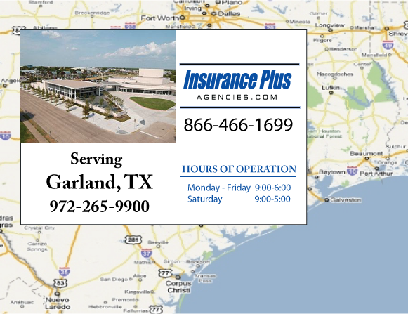 Insurance Plus Agencies of Texas (972)265-9900 is your local Home Insurance Agent in Garland, Texas.