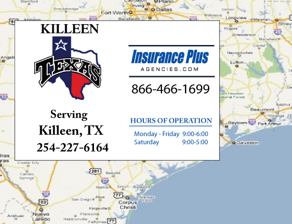 Insurance Plus Agencies of Texas (254)227-6164 is your local Home Insurance Agent in Killeen, Texas.