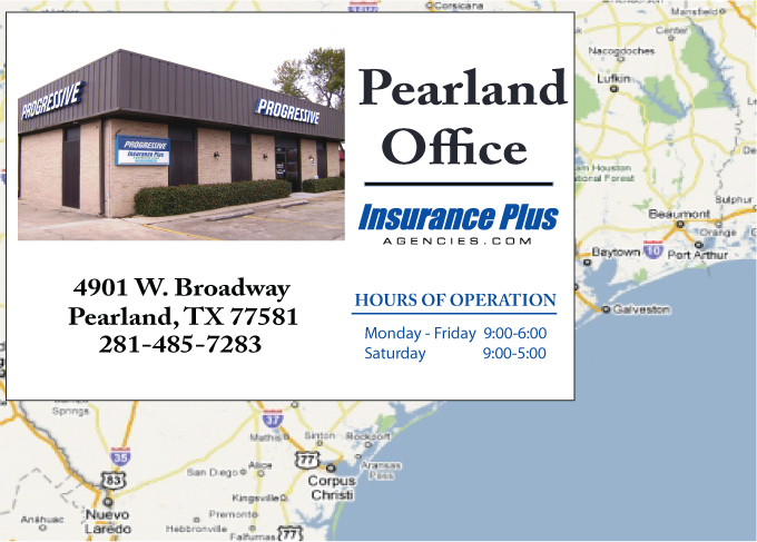 Insurance Plus Agencies of Texas (281)485-7283 is your Progressive Insurance Quote Phone Number in Pearland, TX.